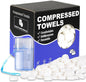 250 Disposable Thicker Style Magic Compressed Towels with Dispenser, Disposable Face Compressed Towel, Mini Compressed Towel, Camping Towel, Portable Compressed Coin Tissue for Travel/Home/Outdoor Act