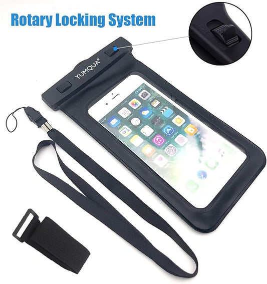 Waterproof Bags, Water Tight Cases Pouch Dry Bags + Waterproof Phone Pouch with Armband for Camera Mobile Phone Maps Pouch Document Holder Kayak Military Boat- 4 Piece Set