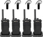 Retevis RB37 New Version,Bluetooth Walkie Talkies,2 Way Radio with Earpiece,VOX,2000mAh,USB-C,Wireless Walkie Talkie for School Hospital Retail Manufacture (4 Pack)