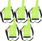 Lsgoodcare 5Pcs Portable Two Way Radio Waterproof Rainproof Bag Case Pouch Compatible with Motorola Kenwood Midland UV-3R UV-5R PX-888 Walkie Talkie Radio,5 Inch x 13.8 Inch, Green