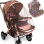 Durable Baby Mosquito Net (2 Pack) - Perfect Bug Net for Strollers, Bassinets, Cradles, Playards, Pack N Plays and Portable Mini Crib (Coffee)