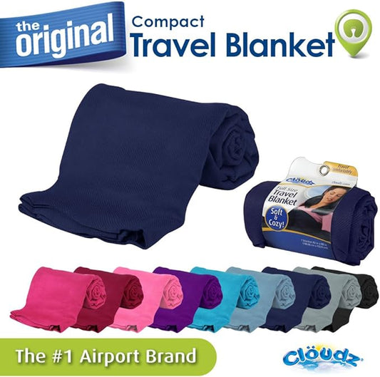 Cloudz Compact Travel Blanket - Navy