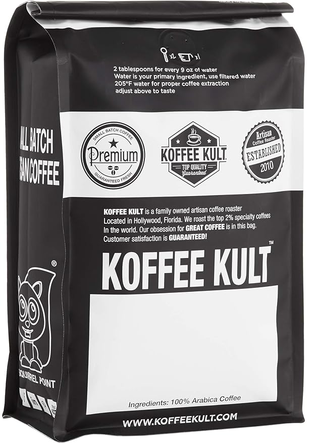 Koffee Kult Sumatra Coffee Beans Dark Roast - Indonesian Fresh Roasted Coffee Beans (Whole Bean, 12oz)