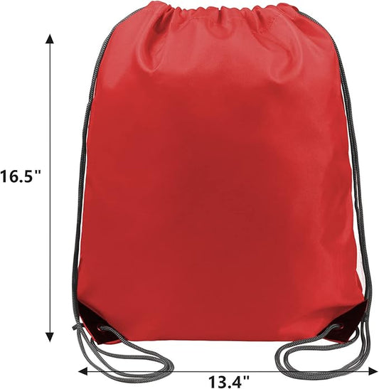BeeGreen Drawstring Backpack Bags 20,30,50 Packs Reflective String Bags for Gym Sport Trip Cinch Sack DIY for Women Men