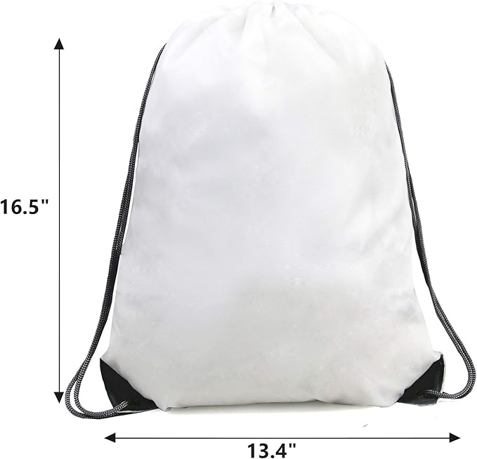 BeeGreen Drawstring Backpack Bags 20,30,50 Packs Reflective String Bags for Gym Sport Trip Cinch Sack DIY for Women Men