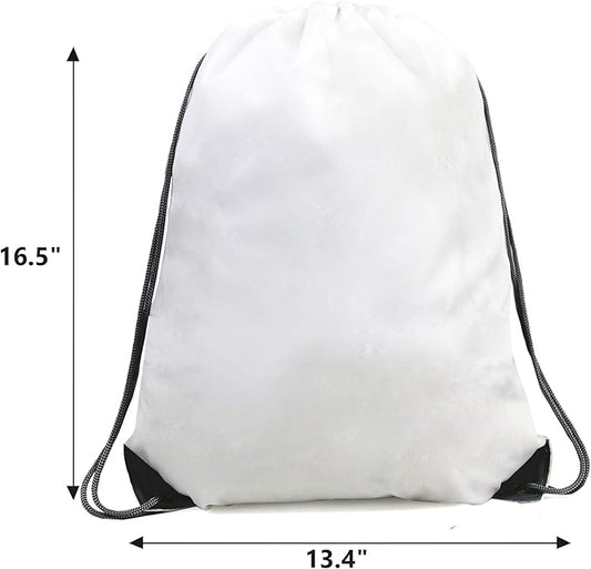 BeeGreen Drawstring Backpack Bags 20,30,50 Packs Reflective String Bags for Gym Sport Trip Cinch Sack DIY for Women Men