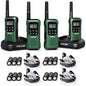 G9 Waterproof Walkie Talkie for Adult Long Range, Floating Portable Two Way Radio, NOAA Weather Alert,SOS,Flashlight, Rechargeable 2 Way Raido for Adults (4 Pack)