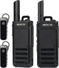 Retevis RB39P Bluetooth Walkie Talkies, Wireless Two Way Radios with Earpiece, FRS, Ultra-Slim, Mini Size, Type-C, VOX, for Camping, Hiking, Biking(2 Pack)