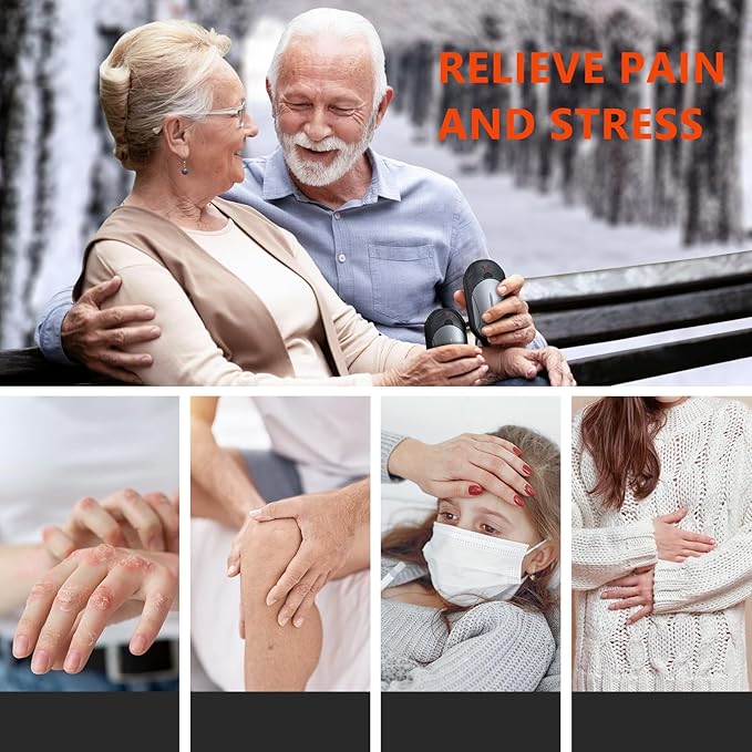 Rechargeable 6000mAh Pocket Hand Warmers - 20Hr Heating, Portable for Outdoor Sports, Camping, Hunting - Warm Gifts for Men, Women
