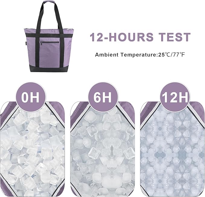 BeeGreen Insulated Cooler Bag Leakproof Freezer Shopping Tote for Groceries Thermal Food Delivery Bag