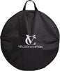 VeloChampion Waterproof Bicycle Wheel Bag Storage Cover | Mountain, Road or Gravel Bike | 650b. 700c. 26” 27.5” 29” Bicycle Wheelset Transport Travel Case (Black, 31.8" (MTB) x1)