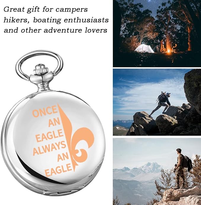 TGBJE Scout Gift Scout Court of Honor Gift Once an Always an Boating Compass Scout Ceremony Gift