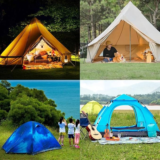 Metal Stake, 9.8-inch Heavy-Duty Luminous Tent Camping pop-up Tent Stake, Spiral Stake, Screw in Tent Stake, Suitable for Camping Tents, shelter Tents, Canopy Tents, Garden Terrace Tents