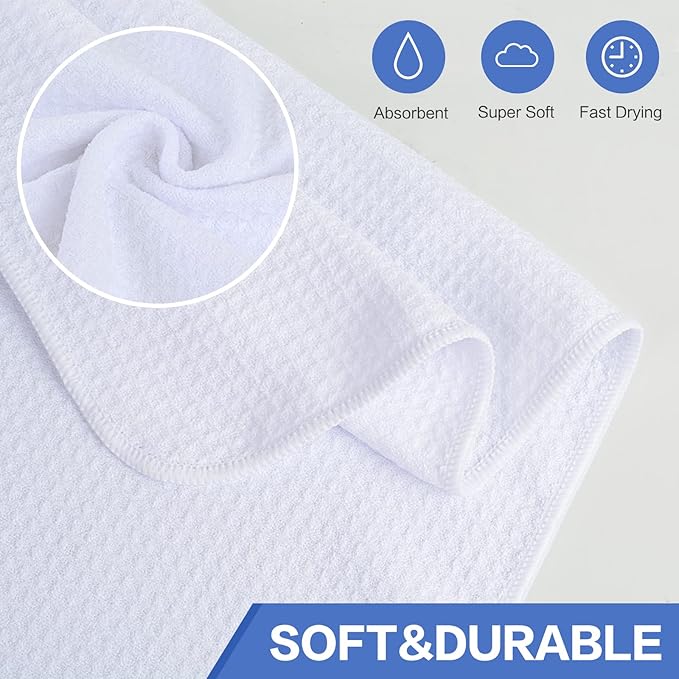 VIVOTE Microfiber Gym Towels Sports Sweat Towel Super Absorbent Ultra Soft Multi-Purpose Man Women Fitness Workout Travel Camping Hiking Yoga 16 Inch X 32 Inch