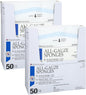 Premium 100% Cotton All-Gauze Sponge 4x4 12 Ply Sterile Square for Wound Care & Home First Aid Kits - 2 Packs (50 /Pack)