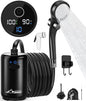 WADEO Portable Shower for Camping, 6000mAh Rechargeable Camping Shower with Fahrenheit Display, 10 Gear Switching, IPX8 Waterproof, Ideal for Outdoor Camping, Travel, Car Washing, Pet Bathing