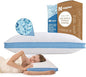 Side and Back Sleeper Pillow for Neck and Shoulder Pain Relief - Shredded Memory Foam Bed Pillow for Sleeping - 100% Adjustable Fill - Standard Size Modal Washable Case. Extra Fill Included