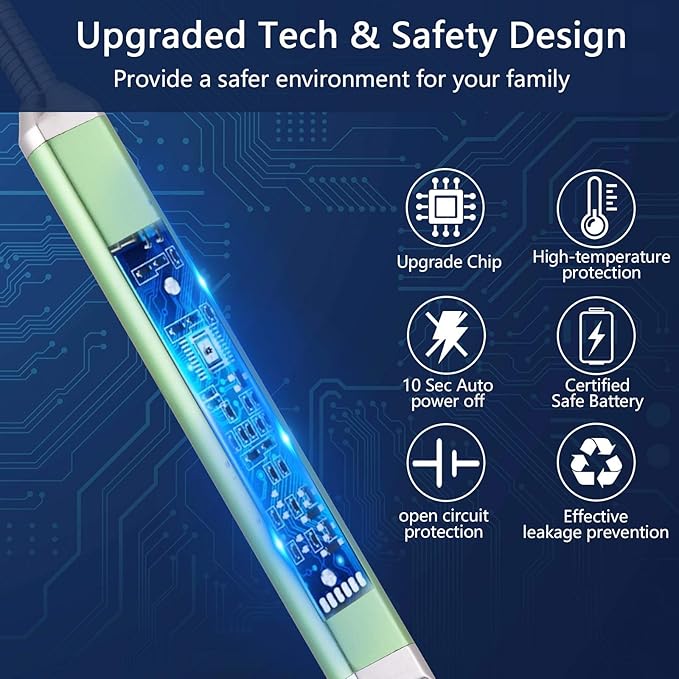 MEIRUBY Lighter Electric Candle Lighter Birthday Women's Day Gifts for Women Mom Wife Men, Long Electronic Rechargeable USB Lighter Arc Windproof Flameless Lighters for Candle Camping BBQ (Green)