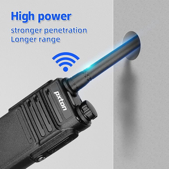 Waterproof walkie talkies Long Range for Adults, Work,and Outdoor with earpieces and Fast Charger Dock，Handheld Two Way Radio Rechargeable NOAA walkie Talkie (6 Pack)