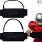 2 Pcs Football Hand Warmer with Zipped Pocket and Adjustable Waist Strap Lightweight Unisex Handwarmer Reusable Hand Muff Pouch for Cold Weather Baseball Hiking Camping, Black