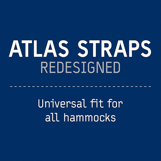 ENO Atlas Suspension System - Tree Strap for Hammock - Accessories for Camping, Hiking, and Backpacking - Black/Royal