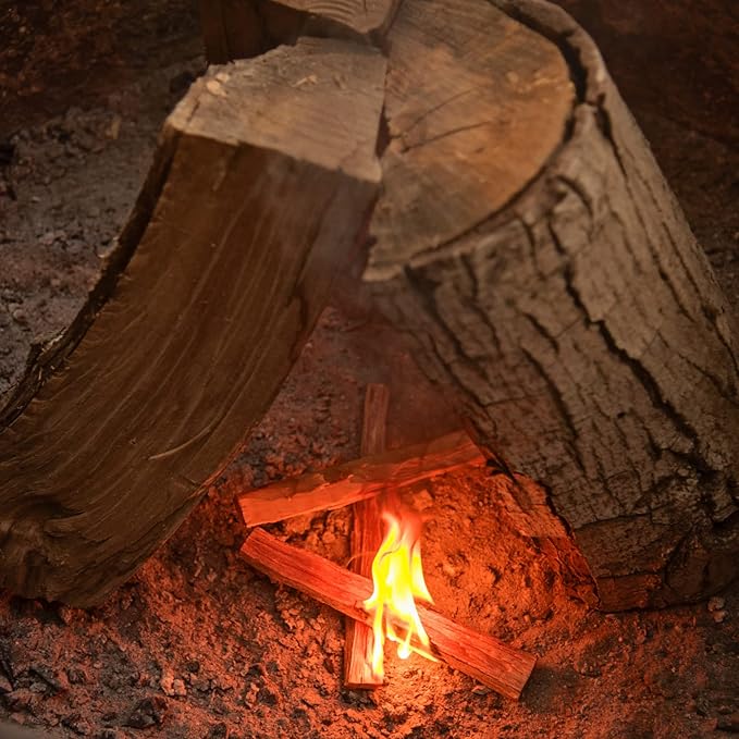 2 LB. Billy Buckskin Fatwood Fire Starter Sticks, Start a Fire with Just 3 Sticks, Firestarter for Firepit, Campfire, Wood Stoves, Fireplaces, Bonfire & Grilling BBQ & Camping Essentials (2 Pound Bag)