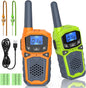 Rechargeable Walkie Talkies for Adults Two Way Radios for Outdoors USB Rechargeable Long Range 22 Channel Adapter, Charger, Battery Included with NOAA & Weather Alerts