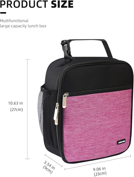 Lunch box Lunch bag for men women Insulated Lunchbox Lunch bags for Work Picnic Travel (Thicken purple)