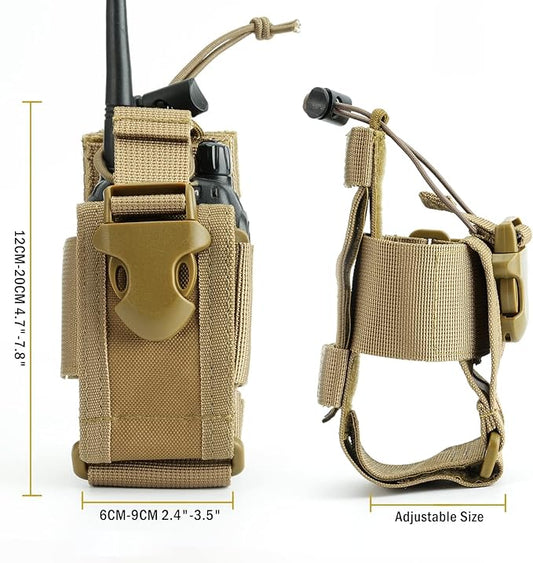 VIPERADE Radio Holster, MOLLE Radio Pouch for Vest, Universal Walkie Talkie Holster Radio Holder for Duty Belt, Police Radio Holder Tactical Radio Pouch for Baofeng, Motorola