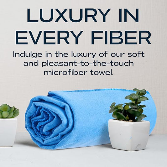 Microfiber Towel Terry. (Blue)