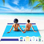 BYDOLL Beach Blanket 78''X81'' 4-7 Adults Oversized Lightweight Waterproof Sandproof Blanket for Beach Large Picnic Mat Travel Camping