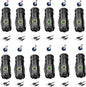 Mini Flashlight 2550 Lumens Rechargeable USB C Charging, Small Flashlights High Lumens 5 Modes, Pocket Flashlight with Clip, Magnetic Flashlight for EDC,Camping, Hiking,Emergency (12 Pack)