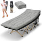 HABUTWAY Camping Cot, Portable Camping Cot for Adult, 28" Wide Sleeping Cot Max Load 600LBS with Thick Mattress and Carry Bag, Portable Camping Bed for Outdoor Camping/Office, Home Nap