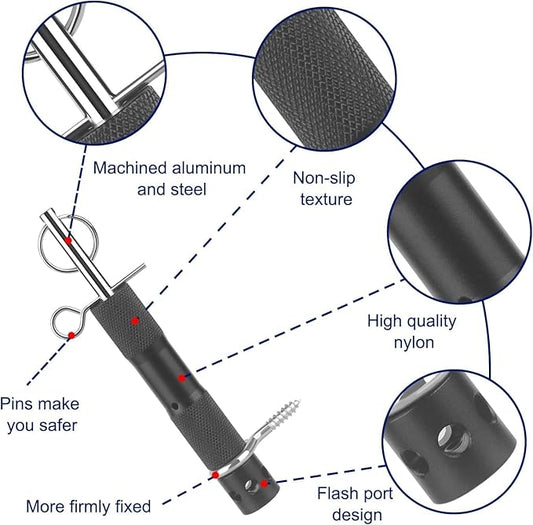 Perimeter Trip Alarm, Camping Trip Wire Alarm Device, Early Warning Security System for Camping and Property Safety, Use 209 Primers C2, black