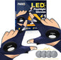 PARIGO Flashlight Gloves with Lights Gifts for Men Valentines Day Gifts for Him Boyfriend Husband Anniversary Easter Gifts Christmas Birthday Stocking Stuffers Cool Gadget Fishing Gifts