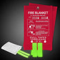 Emergency Fire Blanket for Home and Kitchen, Fire Extinguishers for Home, Fiberglass Fire Suppression Blanket with Luminous Strip for Fireplace, Car, Camping, Picnic, Grill (2, 40''x40'')