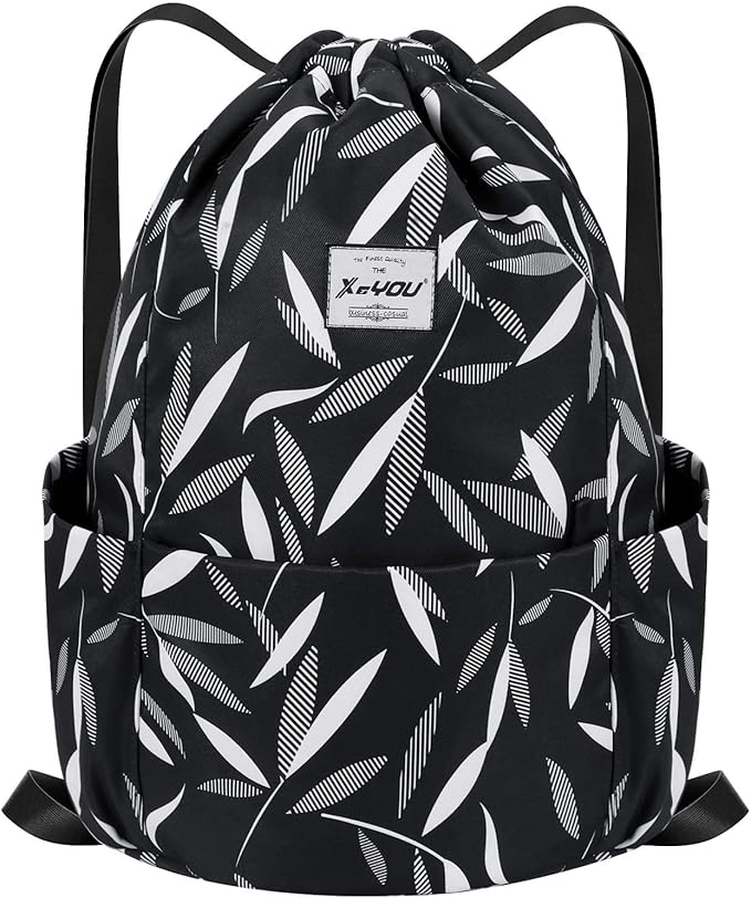 XEYOU Drawstring Sports Backpack Lightweight Gym Yoga Sackpack Shoulder Rucksack Casual Outdoor Daypack for Women and Men