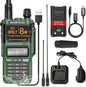 BAOFENG UV-9R Pro Ham Radio Handheld Two Way Radio Dual Band Waterproof Transceiver Long Range Rechargeable Walkie Talkie with Programming Cable and Type-C Charger