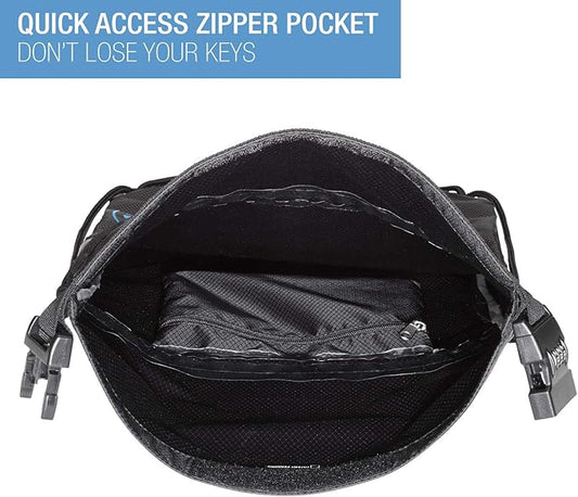 WaterSeals Lewis N. Clark Cinch Locking Backpack | Waterproof Drawstring Bag | Anti-Theft Combination Lock | For Men & Women | Black