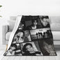 Jung Kook Blanket 60"X80" Soft and Comfortable Warm Fleece Throw Full Picture of Idol Group Blankets Yoga Blankets Beach Blanket Picnic Blankets Gift for Dorm Room Decor Sofa Bed Camping Travel