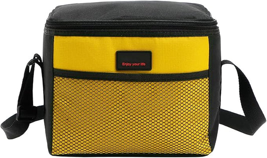 Nanxson 5L Lunch Bag Leakproof Thermal Cooler Lunch Box Adult Waterproof Insulated Lunch Tote Bag (5L,Yellow)