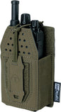 Tactical Radio Holster Molle Radio Pouch Universal Radio Holder for Walkie Talkie Motorola BaoFeng UV-5R BF-F8HP Adjustable Storage Rifle Magazine Pouch(Ranger Green)