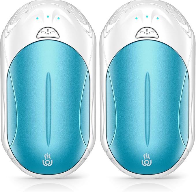 Rechargeable 6000mAh Pocket Hand Warmers - 20Hr Heating, Portable for Outdoor Sports, Camping, Hunting - Warm Gifts for Men, Women
