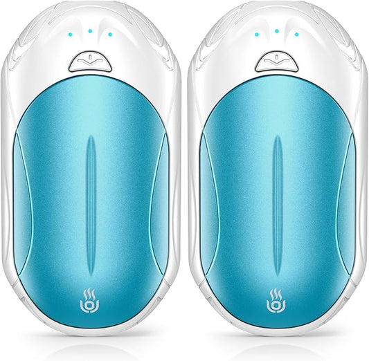 Rechargeable 6000mAh Pocket Hand Warmers - 20Hr Heating, Portable for Outdoor Sports, Camping, Hunting - Warm Gifts for Men, Women
