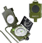 Military Lensatic Compass for Hiking Survival Camping Hunting Gifts Army Waterproof Pocket Compass for Men Magnetic Map Metal Tactical Large Navigation Tritium Compass with Mirror