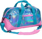 Wildkin Kids Overnighter Duffel Bag – Carry-On Size, Ideal for School & Sleepovers - Mermaid Scales