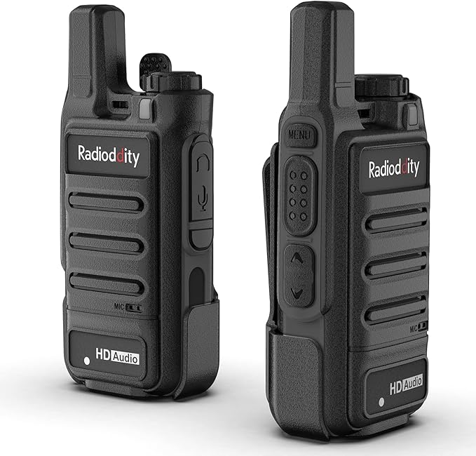 Radioddity GM-N1 GMRS Radio Handheld, Noise Canceling Long Range Two Way Radio for Adults, with 30 Channels 3000mAh Rechargeable Battery, Privacy Code, VOX for Camping, Offroad (2 Packs)