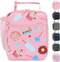 Lunch Box for Kids Boys Girls Men Women, Insulated Small Soft Cooler Lunch Bag Kit for School Work Picnic Travel - Reusable Portable lunchbox,Pink Cake