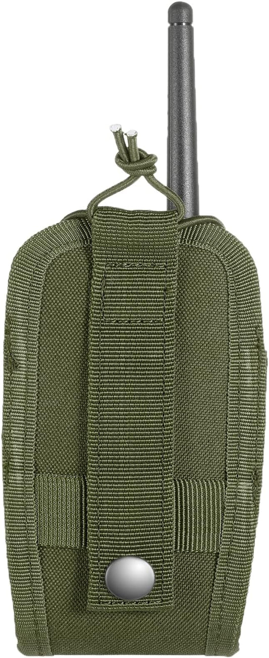 FRTKK Tactical Radio Holder Radio Holster Molle Radio Pouch Universal Radio Case Military Heavy Duty Radio Bag for Police Firefighter Two Ways Walkie Talkies Vest