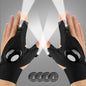 Mylivell Handsfree LED Flashlight Gloves, Unique Gift for Men Women Dad Him Boyfriend Husband, Ideal for Fishing Camping Repairing Bright Flexible Lighted Gloves Fathers Day Christmas Birthday Gifts